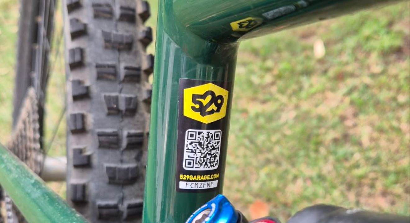 529 Shield on bike